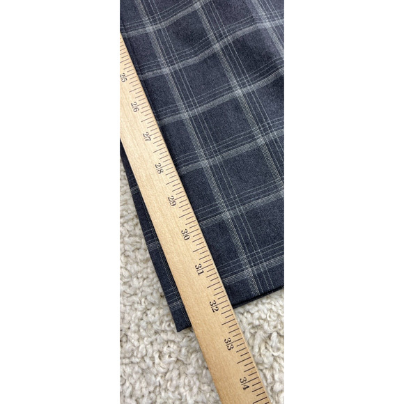 Talbots Dress Pants Womens Size 6 Gray Plaid Mid Rise Career - Picture 8 of 11